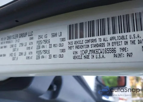 2012 Jeep Liberty Sport z USA, uszkodzony, nr VIN 1C4PJMAK6CW165586